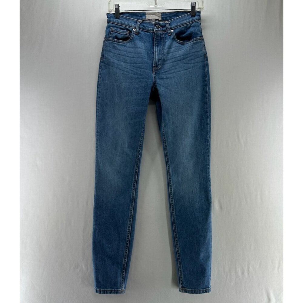 Everlane High Rise Skinny Jeans Womens Size 27 T Denim Ankle Medium Blue Wash